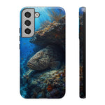 Grouper Reef Phone Case, Sunbeam Ledge Marine Art Tough Cover