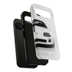 White MK4 Supra Phone Case, Retro 90s JDM Tough Cover for Car Enthusiasts