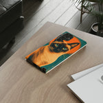 Siamese Cat Retro Halftone Portrait Case - Orange Teal Print
