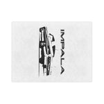 1964 Chevy Impala Lowrider Microfiber Throw Blanket Classic Car Gift