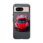 Red C8 Z06 Track Wing Tough Phone Case Cover Gift Art