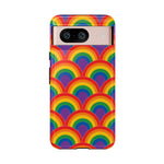 Rainbow Arch Stripe Retro Art Tough Phone Case