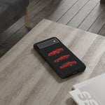 Z28 Red Triview Phone Case Classic Car Illustration
