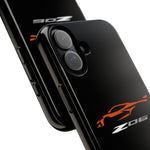 Orange C8 Z06 Phone Case for Chevy Fans, Tough Protective Cover