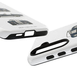 1966 Cobra Blue White Stripe Roadster Tough Phone Case Cover