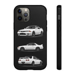R32 Skyline Phone Case White, Three-View Vector Cover, Gift GTR Fans