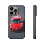 Red C8 Z06 Track Wing Tough Phone Case Cover Gift Art