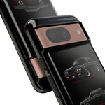 Black GNX Phone Case, Three-View Muscle Car Vector Tough Cover