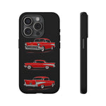 Red 1957 Bel Air Classic Car Phone Case Tough American Multi View
