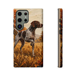 German Shorthaired Pointer Pointing Art Tough Phone Case