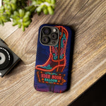 Neon Cowboy Boot phone case | High Noon Saloon design