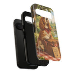 Cocker Spaniel Picnic Scene phone case | vintage dog art