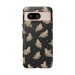 Vintage Ghost Pattern phone case | Halloween spooky stars design