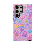 Retro Sticker Collage Y2K Art Tough Phone Case