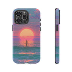 Vaporwave Ocean Sunset Tough Phone Case Cover Gift Art