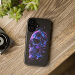 Holographic Skull Phone Case, Shattered Glass Iridescent Cover
