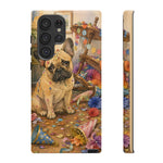 Guilty French Bulldog Phone Case, Confetti Watercolor Cover