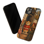 Corgi Royal Guard phone case | Cute British corgi soldier illustration