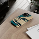 S13 Teal White Pop-up Tough Phone Case for JDM Fans