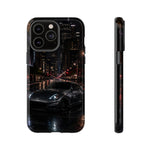 370Z City Prowl Tough Phone Case Black Sports Car at Night