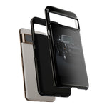 Black 1970 Nova SS Studio Front Tough Phone Case for Muscle Car Fans