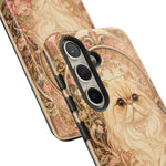Persian Cat Floral Art Nouveau Tough Phone Case