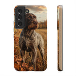 German Wirehaired Pointer Autumn Art Tough Phone Case