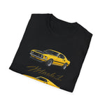 Yellow 1969 Mach 1 T-Shirt | Classic Muscle Car Illustration