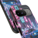 Skyline GT-R Tokyo Rain JDM Night Art Tough Phone Case