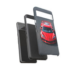 Red C8 Z06 Track Wing Tough Phone Case Cover Gift Art