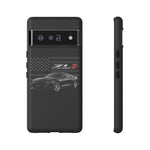 Black ZL1 Camaro Phone Case Muscle Car Tough Cover Gift Art