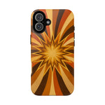 Gold Starburst 70s Retro Art Tough Phone Case