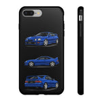 Tough Phone Case - Blue Celica GT-Four JDM Rally Car Multi View Art