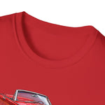 Red 1966 Continental Classic Car T-Shirt | Vintage Convertible Illustration