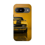 Classic Camaro SS Phone Case, Yellow 69 Muscle Car Cover, Gift for Guys