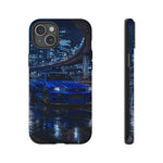 Skyline GT-R R34 Bayside Blue Tokyo Night Art Tough Phone Case
