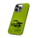 Green Cuda Muscle Car phone case for Gear Heads