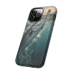 Striped Bass Phone Case, Sunset Topwater Strike Cover for Anglers