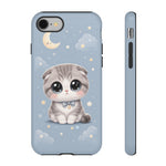 Scottish Fold Kawaii Owl Chibi Art Tough Phone Case