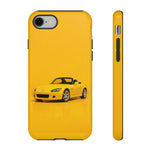 S2000 Phone Case Yellow, 2000s JDM Roadster Tough Cover