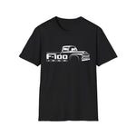 1956 F100 Classic 1950s Pickup Truck Name Badge Classic Car T-Shirt Fan Gift