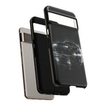 Black Sports Car Illustration 2023 Challenger SRT phone case | Car Drift Reflection