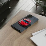 Red C8 Z06 Track Wing Tough Phone Case Cover Gift Art