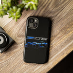 Blue C7 Z06 Sports Car Tough Phone Case Track Style Cover Gift