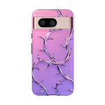 Chrome Thorn Vine Phone Case Vaporwave Tough Cover