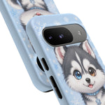 Siberian Husky Kawaii Ice Chibi Pet Dog Art Tough Phone Case
