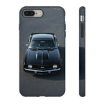 1969 Camaro SS Black Overhead Tough Phone Case Cover Gift Art