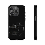 Black Classic C10 Truck Phone Case | Vintage Pickup Reflection, Minimal Auto Design