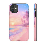 Pastel Beach Sunset Haze Vaporwave Art Tough Phone Case
