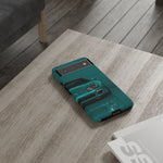 Teal Supra Phone Case, MK4 90s JDM Legend Tough Protective Cover for Men